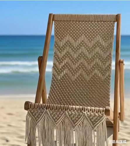 手工编织折叠椅躺椅户外休闲椅舒适居家用品