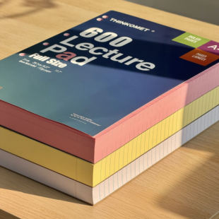 原创600页!!超厚笔记本A4美式薄脆本彩色拍纸本草稿错题本练习本