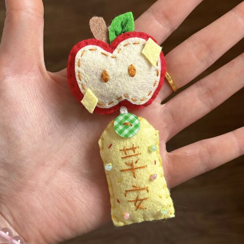 苹安不织布御守挂件可爱手工