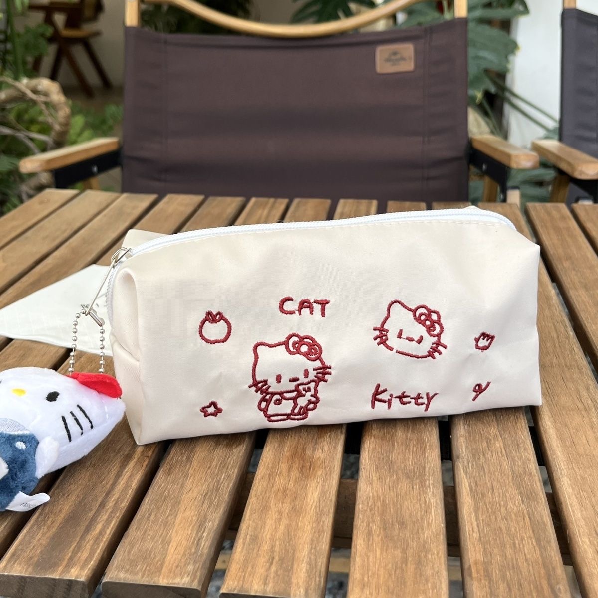 ins卡通kitty猫笔袋少女心文具盒