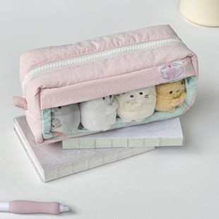 韩版ins简约高颜值大容量痛包笔袋可爱女生小初中学生收纳文具盒