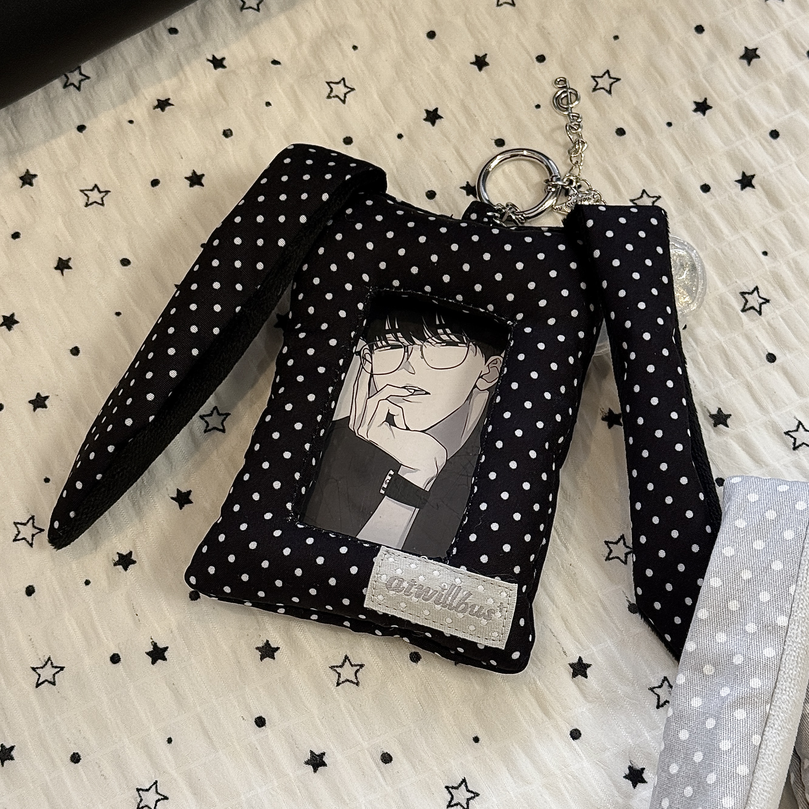 韩系波点兔耳卡套ins风高颜值