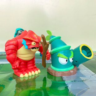散装深海巨人硬胶突击竹兵植物大战僵尸铃儿草防风草儿童玩具袋装