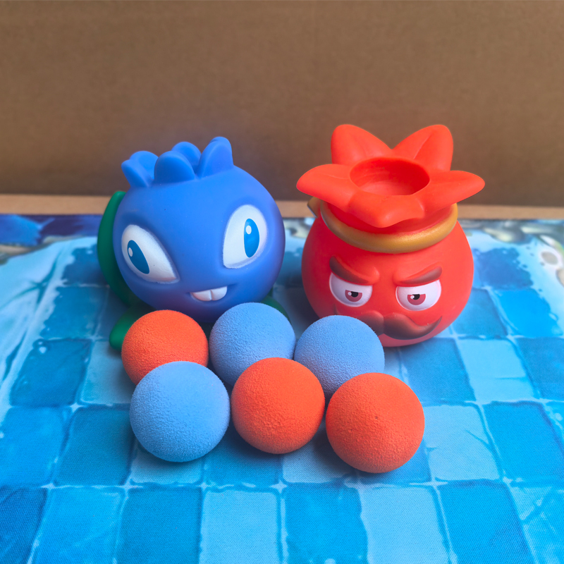 软胶电击蓝莓植物大战僵尸儿童玩具橙色宝石商石榴可发射软子弹球