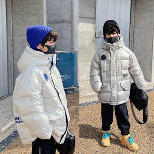 男童羽绒服新款洋气高端儿童免洗羽绒衣大童潮牌冬装外套加厚