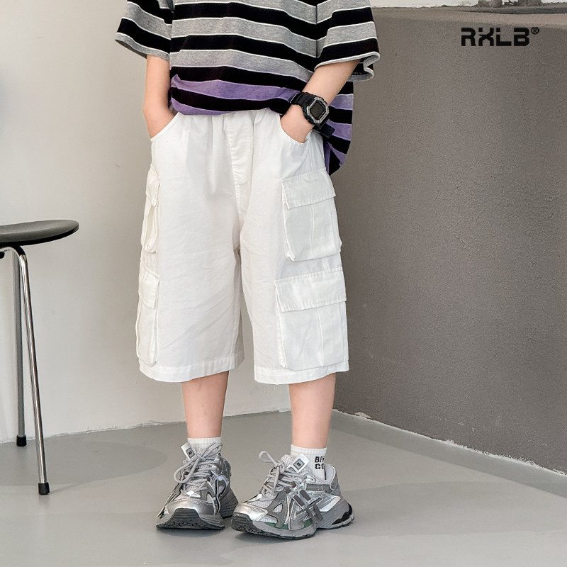 个性大口袋儿童夏季工装中裤五分裤男童宽松短裤中大童休闲裤薄,童装/婴儿装/亲子装,裤子,淘宝优惠券,粉丝福利购,淘宝优惠卷