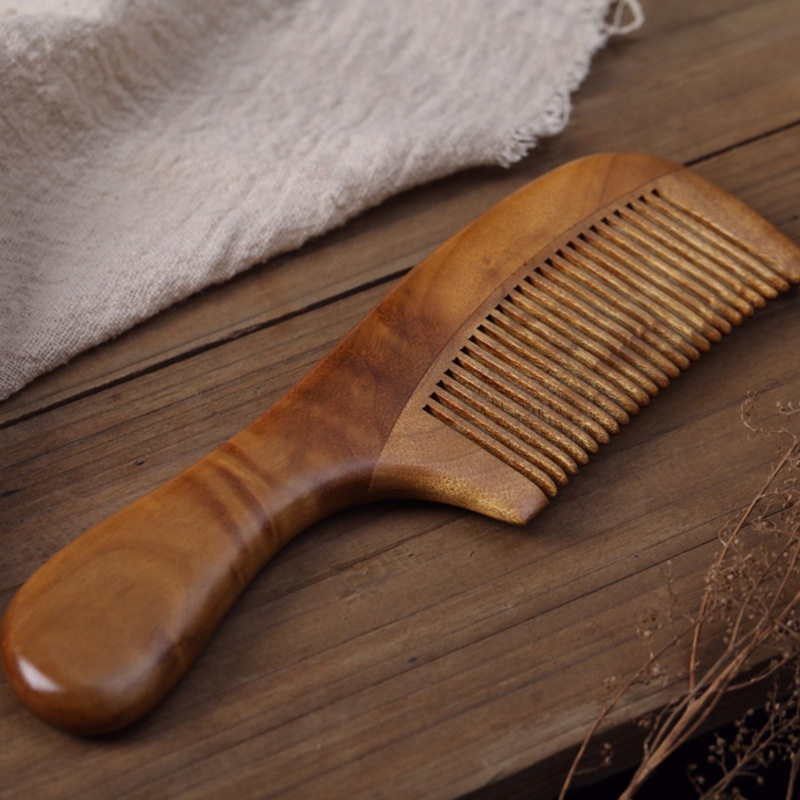 金丝楠木长柄梳子个人护理手工打磨按摩木梳送女朋友定制礼品,家庭/个人清洁工具,梳子/化妆梳/按摩梳,淘宝优惠券,粉丝福利购,淘宝优惠卷