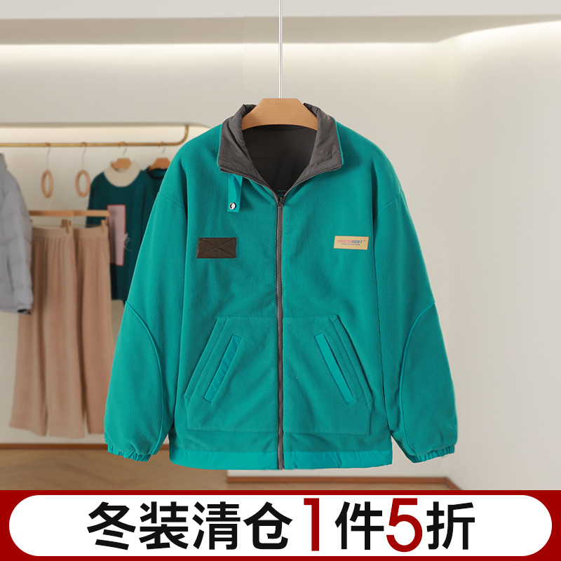 【潮牌TRENTA】双面穿时尚气质百搭棉服外套 2023冬季新款