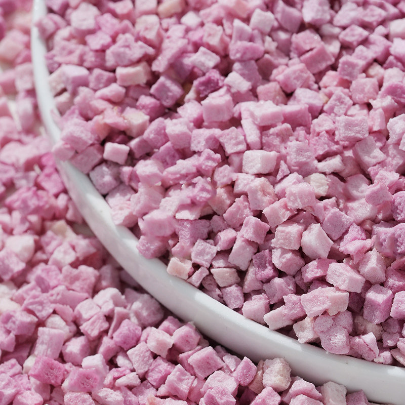 冻干水蜜桃丁碎粒桃子干桃肉黄桃白桃脆丁烘焙蛋糕装饰原料水果干