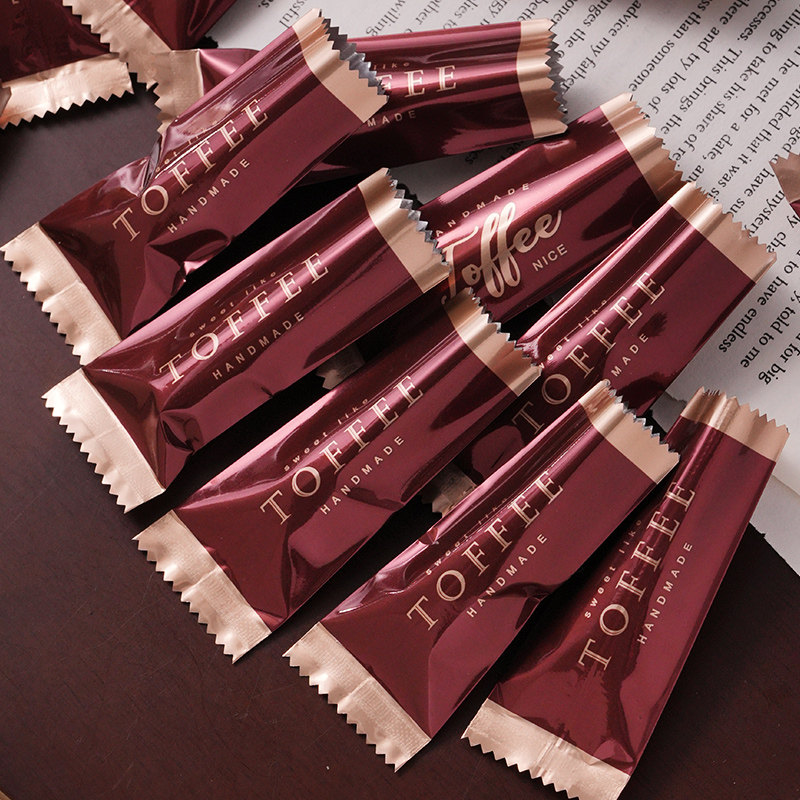 加厚糖果包装袋牛轧糖包装袋太妃糖烘焙包装袋子咖啡糖创意包装纸