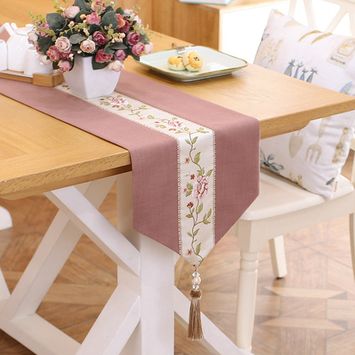 欧式雪尼尔布艺浪漫美式茶几