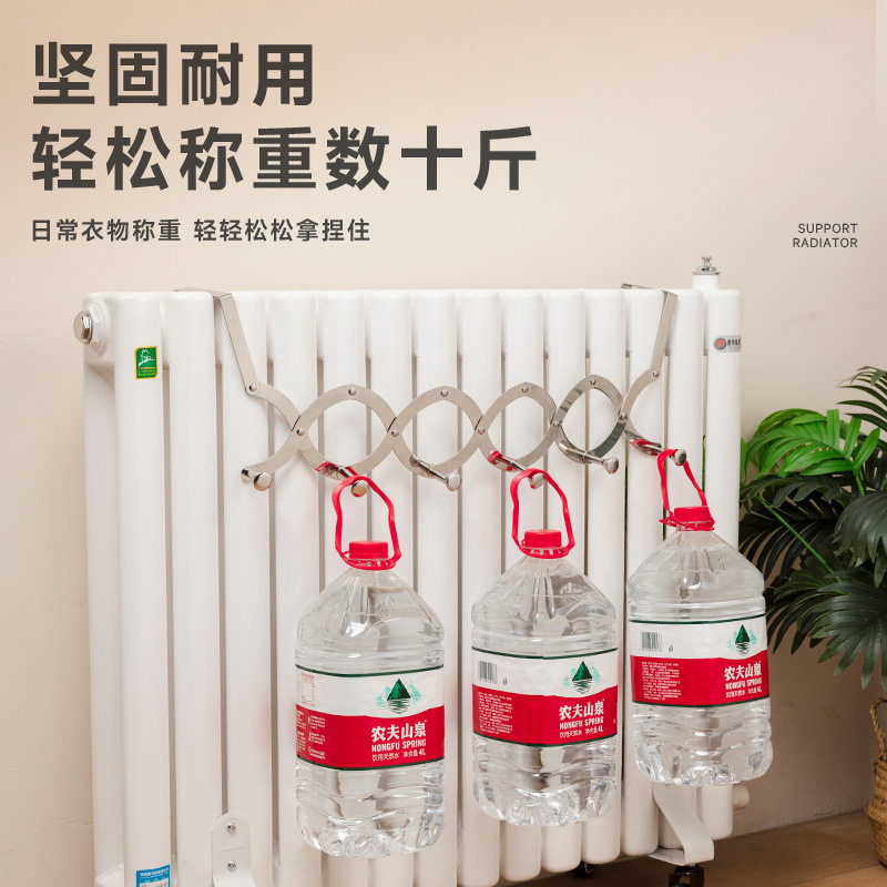 折叠挂钩暖气片支架衣帽挂钩门口玄关墙上装饰鹿头挂钥匙架免打孔