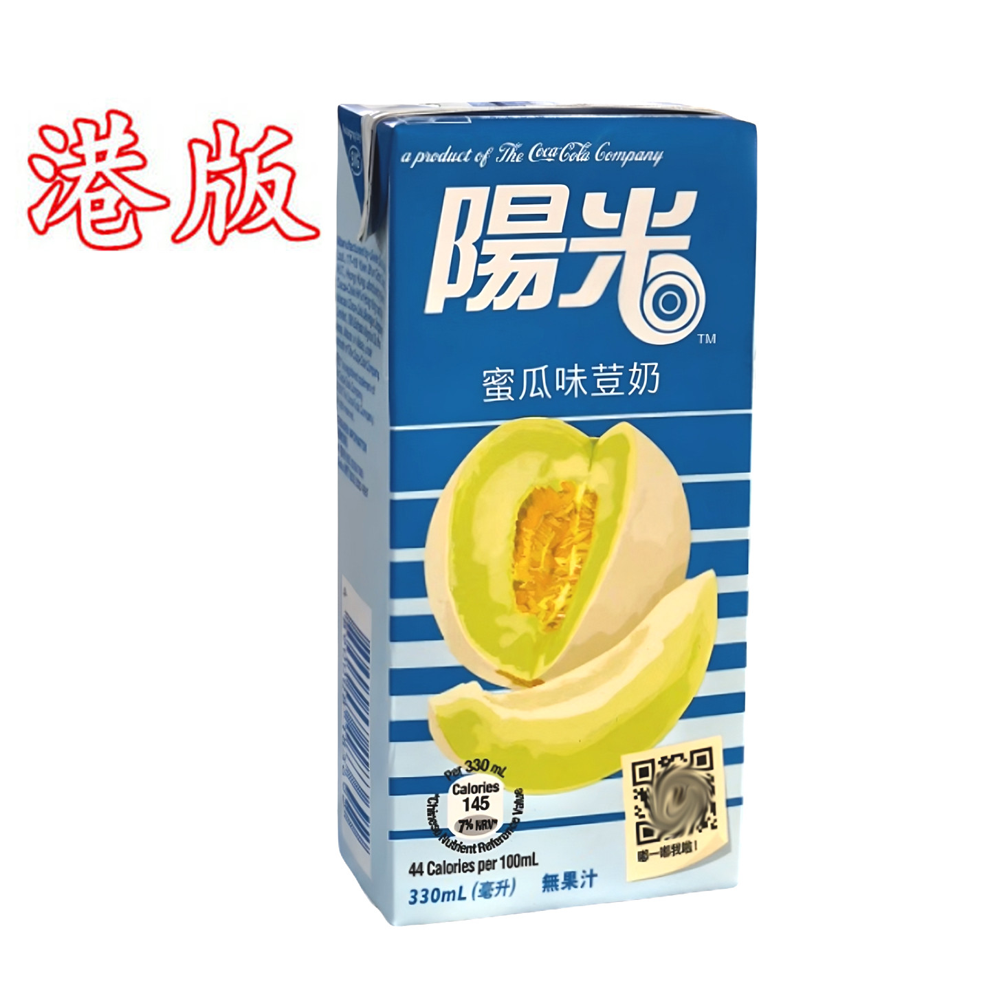 香港进口 阳光蜜瓜豆奶大盒装330mlX6盒纸盒饮料 港版