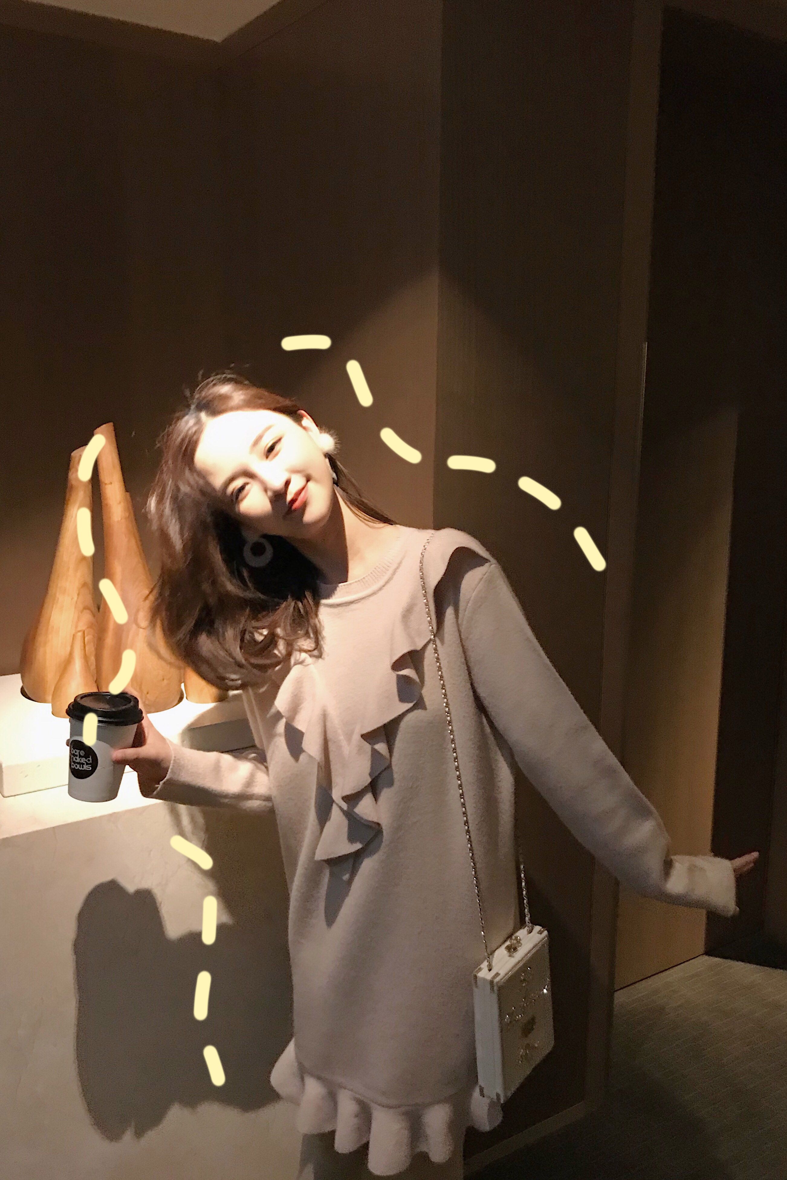 Ç®·òÈËCHINSTUDIO¸´¹Å´òµ×ºÉÒ¶±ßÕëÖ¯Á¬ÒÂȹŮÇﶬ¶Ìȹ¿íËÉëÒÂȹ