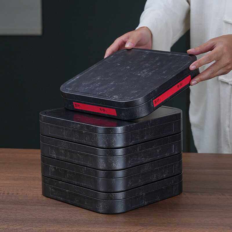 复古普洱茶饼收纳盒马口铁大号白茶盒包装礼盒密封储存茶罐展示盒,餐饮具,茶饼盒,淘宝优惠券,粉丝福利购,淘宝优惠卷