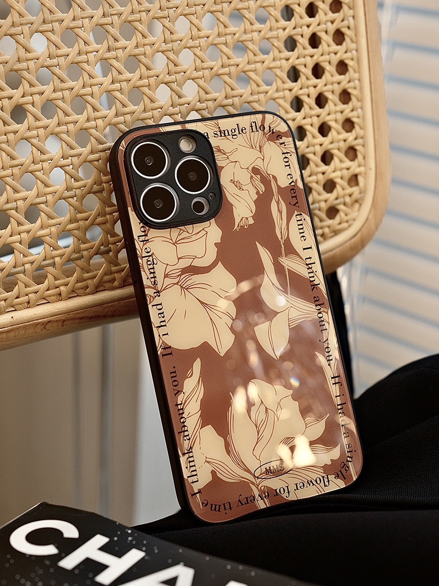 温柔花语玻璃法式复古iPhone14