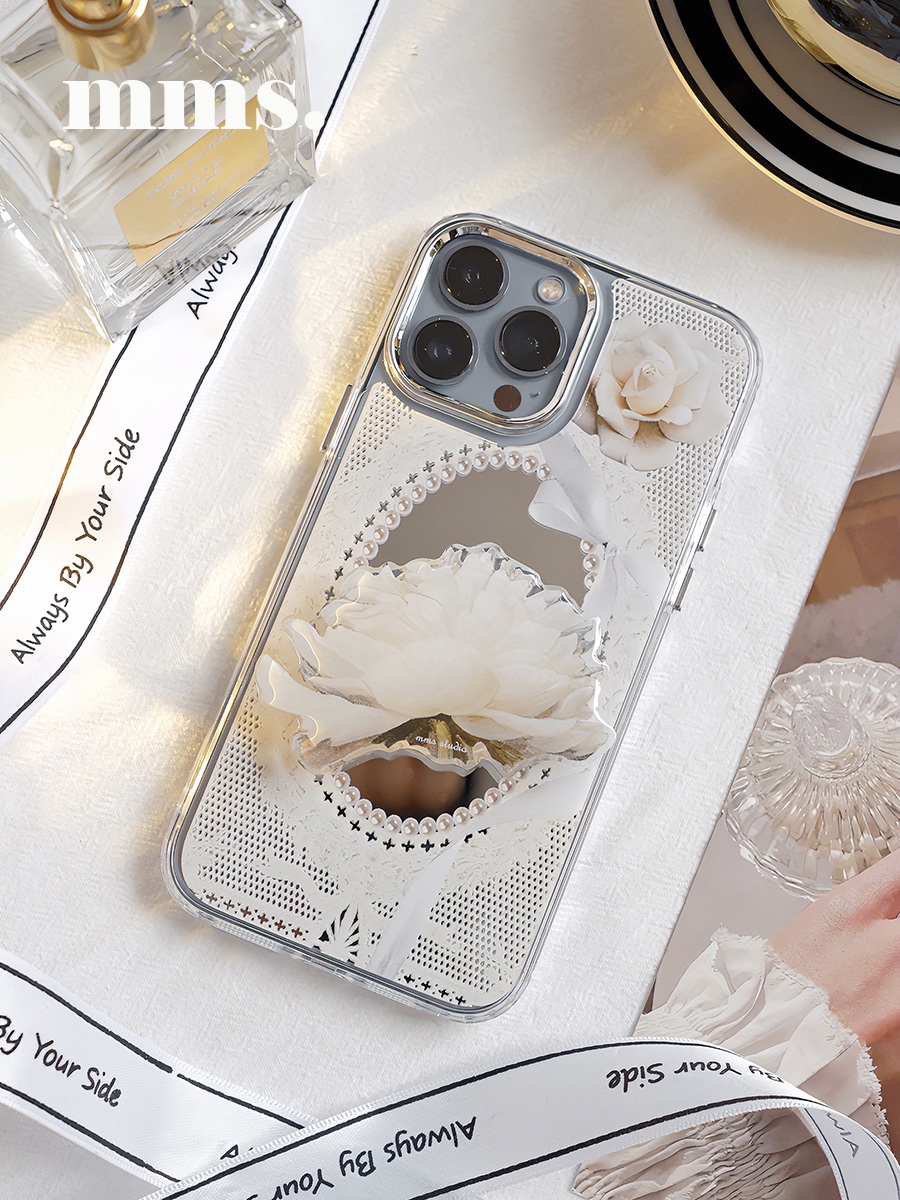 蕾丝珍珠镜面高级感法式iPhone14