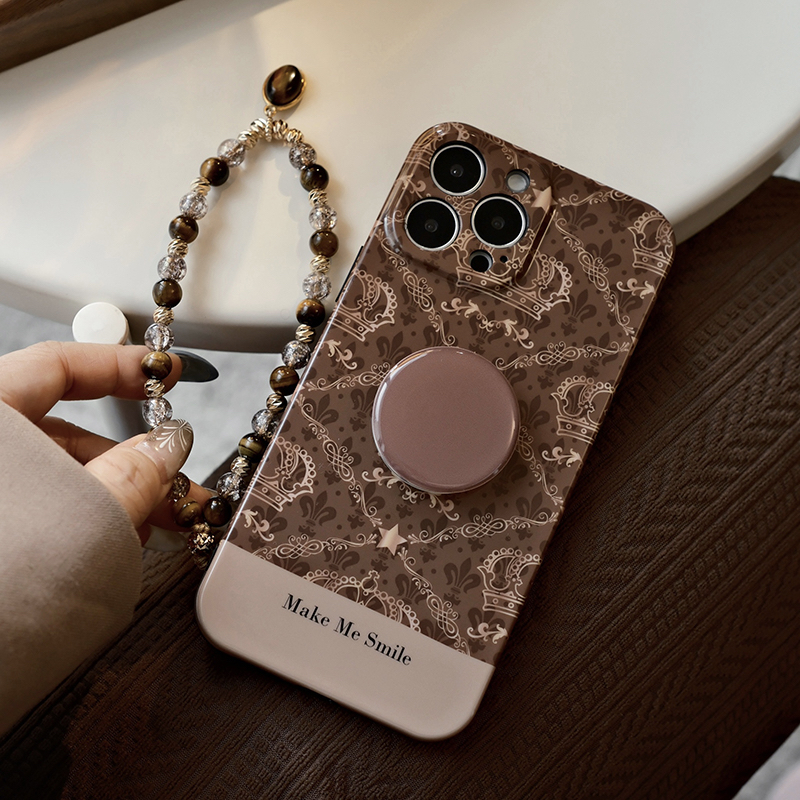 mms苹果16软壳小众法式复古皇冠