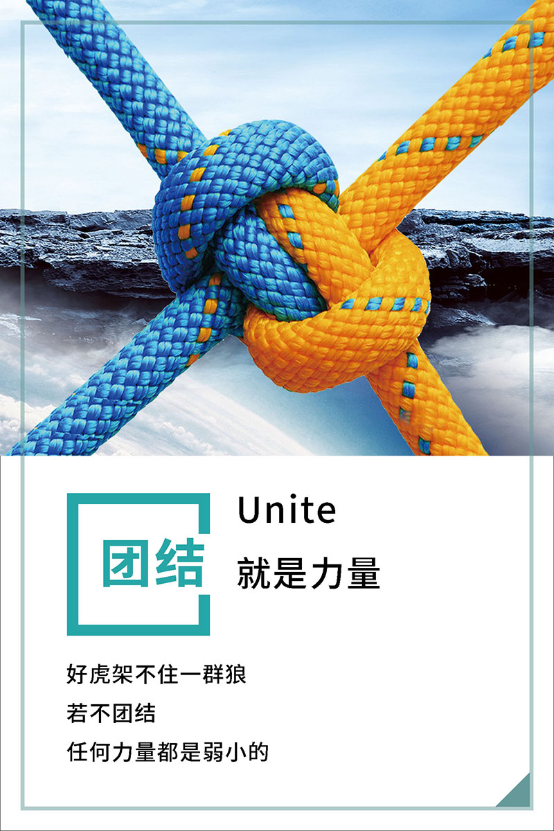 767企业文化团结就是力量公司团队励志标语538装饰画