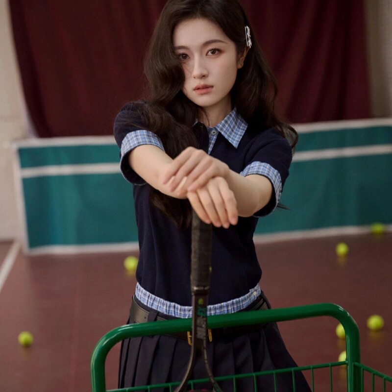 高级宽松短袖T恤女POLO衫夏季棉