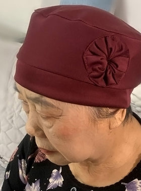 帽子奶奶妈妈春秋透气吸汗生日