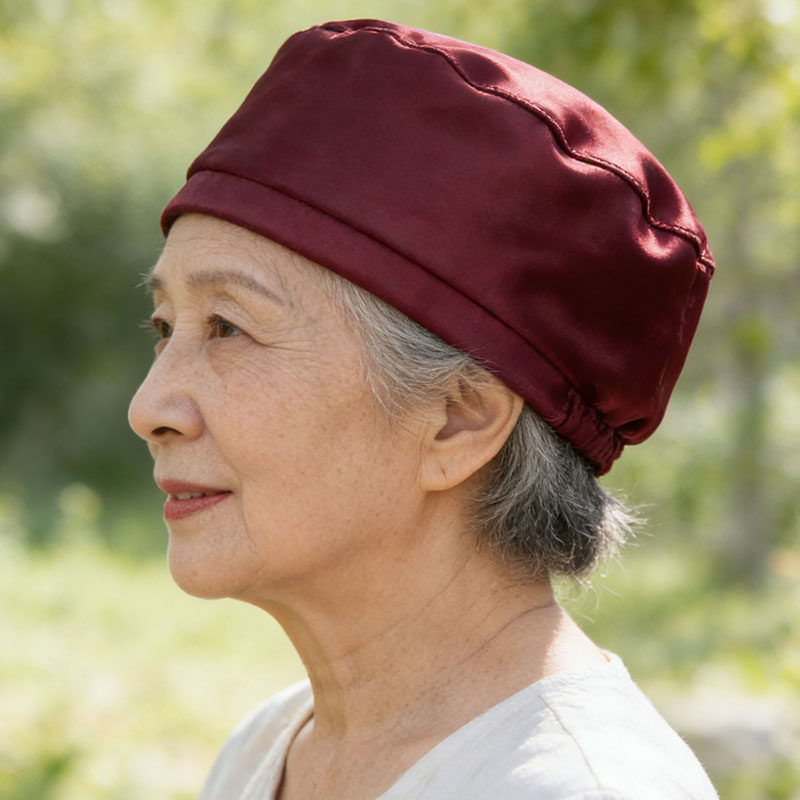 老人帽子春夏天薄款透气单帽睡觉防风奶奶80婆婆老太太包头布帽秋