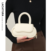 原创小众设计包包女2026新款 春夏手提小包高级质感真皮单肩斜挎包