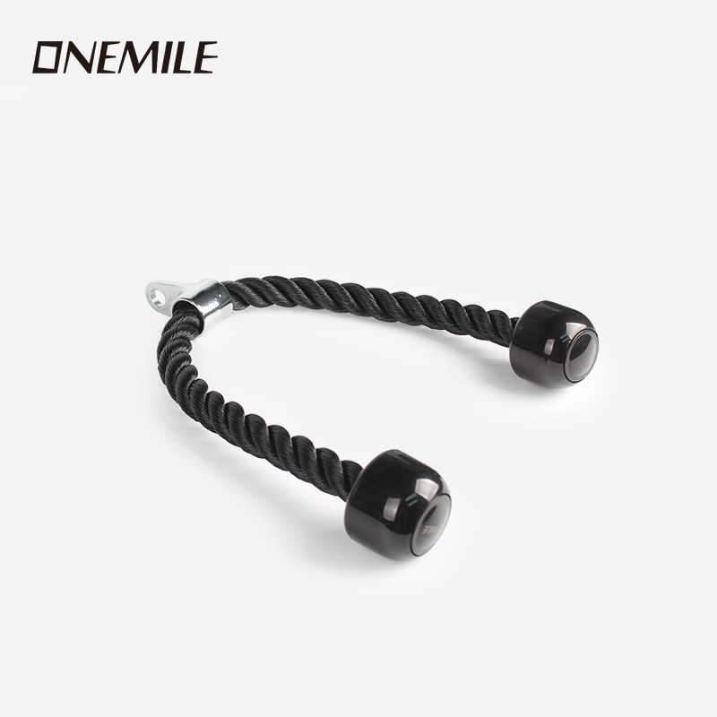 龙门架加长绳索高位下拉三头肌面拉延长训练健身器材配件单双头绳