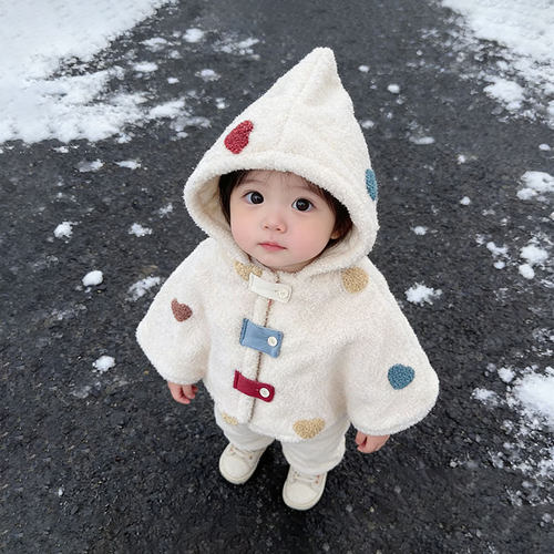 婴儿斗篷冬装外出保暖防风披风