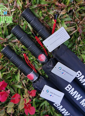 宝马M轮胎柄奔驰AMG汽车雨伞BMW车载雨伞红骨全纤维长柄高尔夫伞