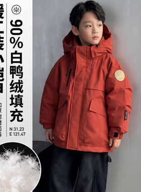 冬季儿童派克羽绒服短款加厚保暖