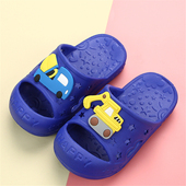 儿童挖土机拖鞋 夏1 8岁宝宝室内防滑家软底婴儿幼儿可爱女童凉拖