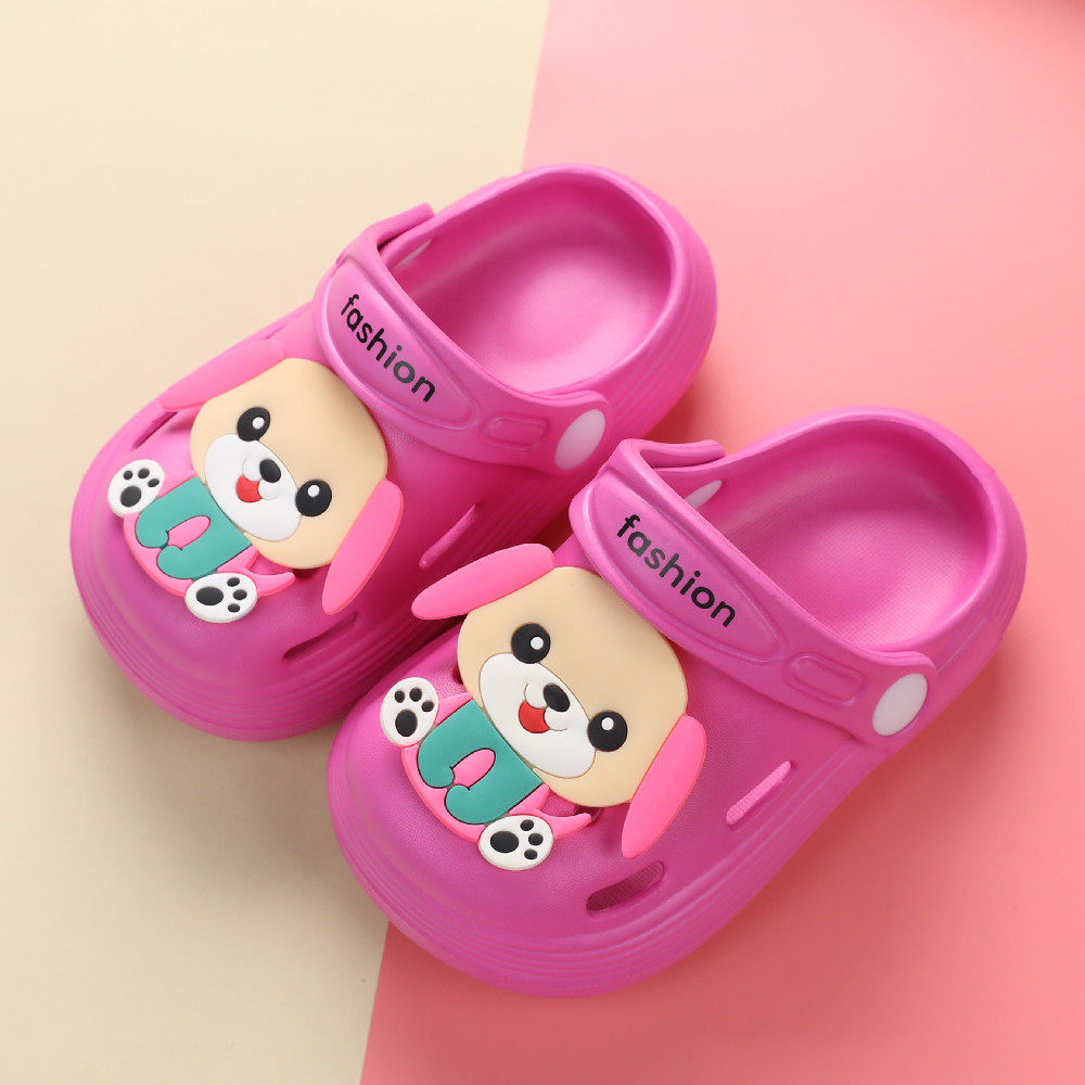儿童拖鞋夏季女童可爱小孩公主室内软底防滑凉拖鞋宝宝洞洞鞋男童