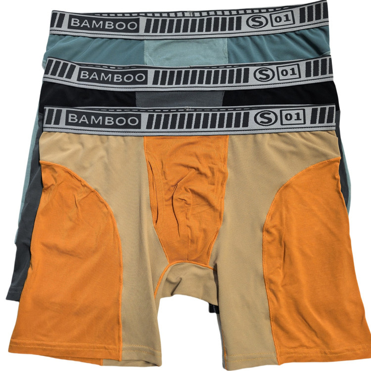 出口竹炭纤维冰丝拼接外贸防磨腿中腰男生运动中长款大码平角内裤,运动服/休闲服装,运动内裤,淘宝优惠券,粉丝福利购,淘宝优惠卷