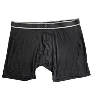 舒适莫代尔抗菌防磨腿吸汗透气前开口大码中腰中长款平角男内裤