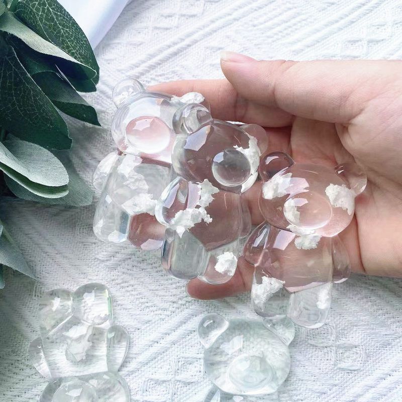 透明卡通熊伸缩折叠手机支架桌面懒人支撑架立体云朵小熊气囊支架