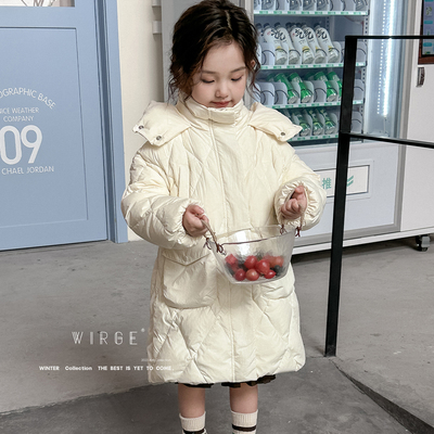 韦氏中长款女童极寒加厚