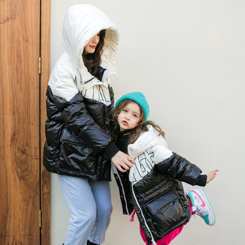 韦氏中长款加厚儿童白鸭绒羽绒服