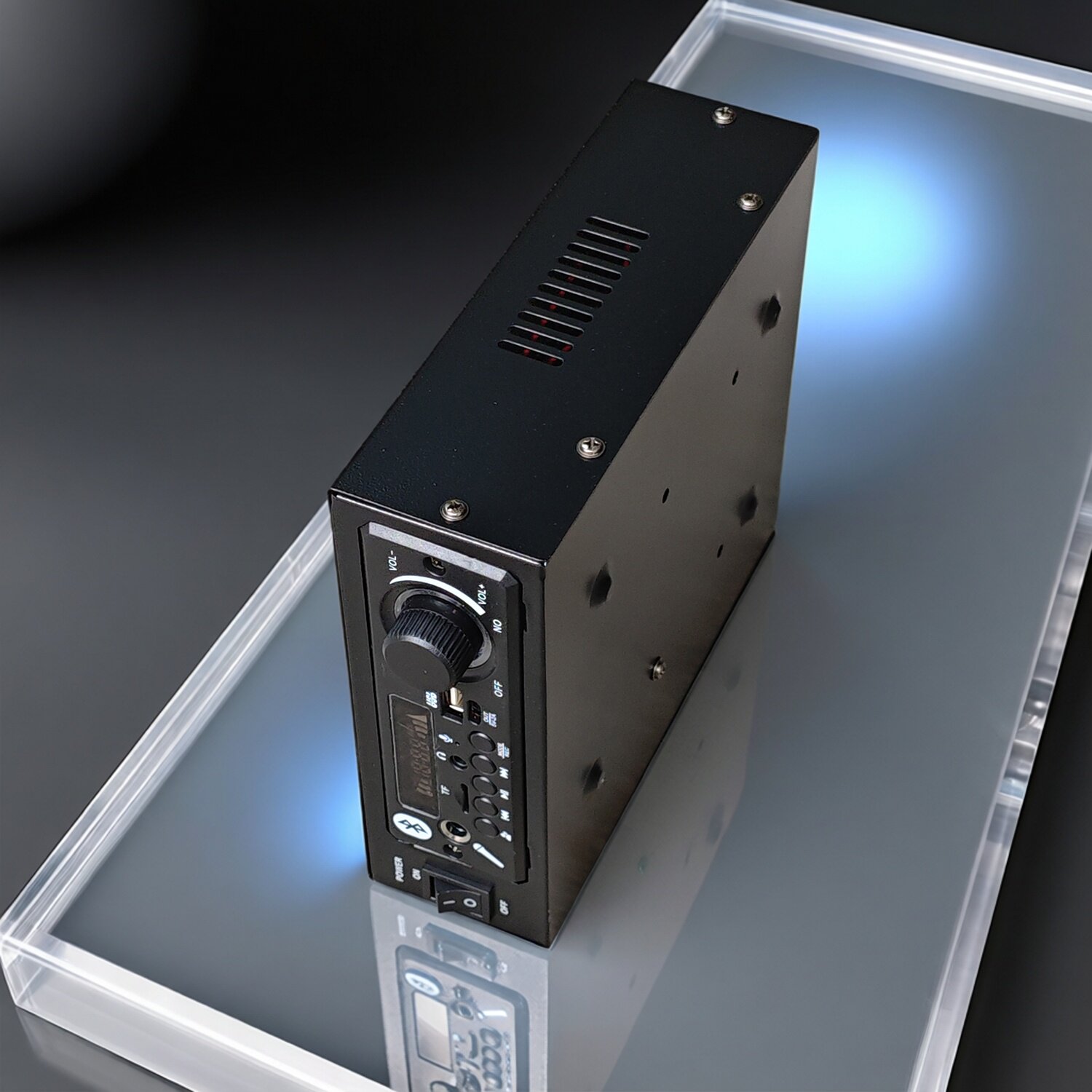 12V220V2声道蓝牙大功放板有源音响车载低音炮插卡U盘DYI音箱用