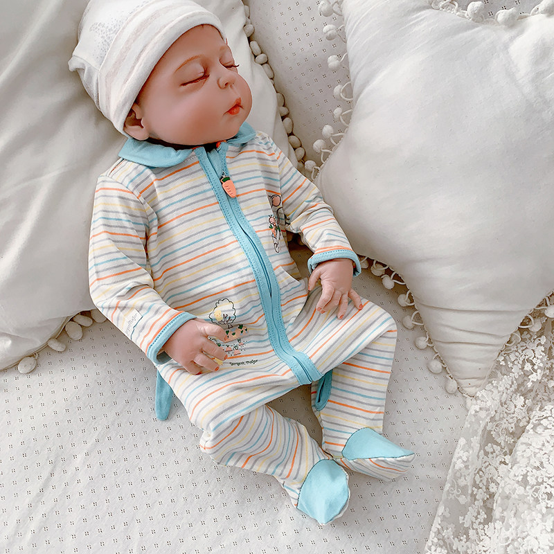法单 出欧洲宝宝纯棉可爱萝卜条纹拉链包脚连体衣婴童爬服,童装/婴儿装/亲子装,连身衣/爬服/哈衣,淘宝优惠券,粉丝福利购,淘宝优惠卷
