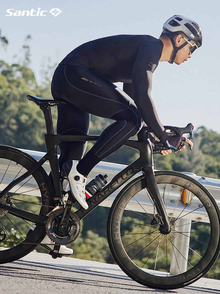 Santic森地客春夏季骑行裤长裤自行车裤透气速干排汗骑行服男