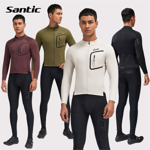Santic森地客秋冬防风骑行服