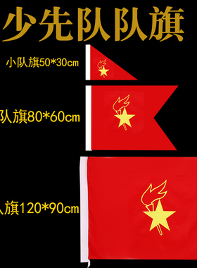 中国少先队队旗防水防晒大队旗中队小队234大队旗春亚纺布料旗定
