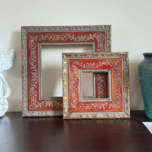 寻尚木艺实木中古相框画框装裱框