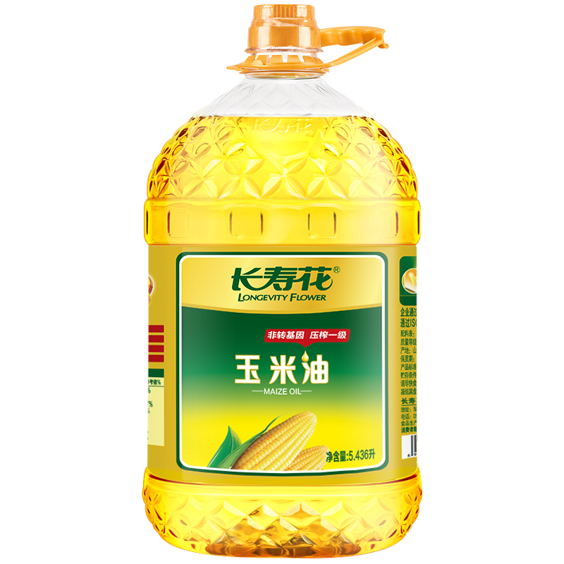 长寿花玉米油5.436L*1桶