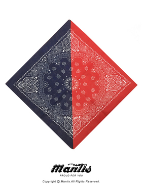 MANTIS 拼色腰果纹阿美咔叽佩里斯花纹方巾街头嘻哈头巾百搭复古