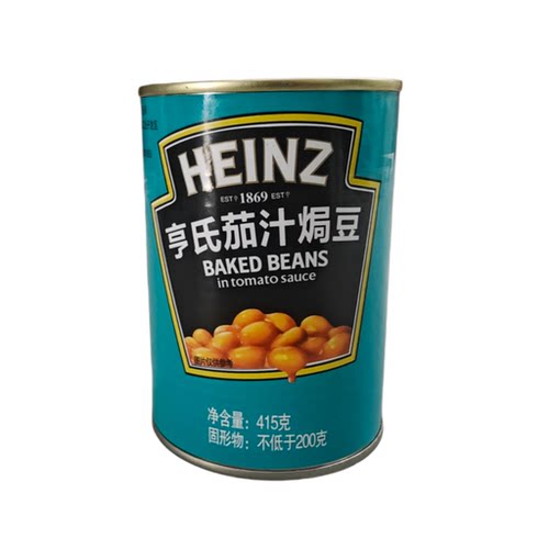 亨氏茄汁焗豆白芸豆罐头开罐即食茄汁黄豆西餐配料415g 多省包邮