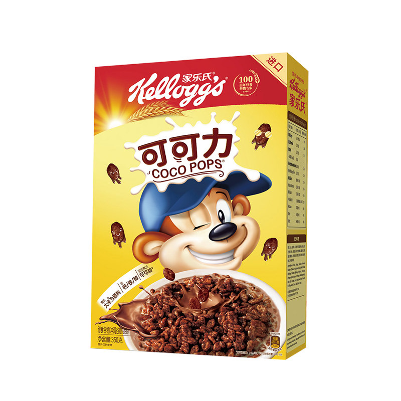 家乐氏可可力350g COCO POPS巧克力味可可卜卜米营养早餐多省包邮