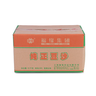 整箱发货 福缘纯正豆沙5kg*3包精选优质醇香豆沙面包包子馅料