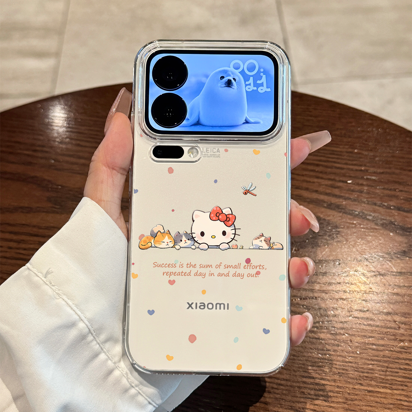 适用小米17promax波点kt猫手机壳